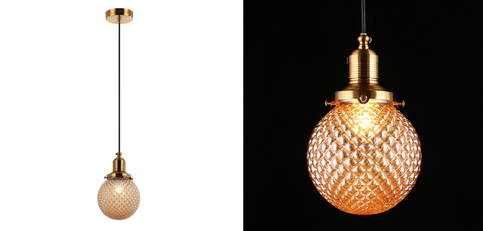 Подвесной светильник Perforated Bubbles Янтарь Подвесной светильник Perforated Bubbles Янтарь - Loft-Concept во Владивостоке