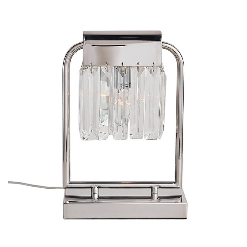 Настольная лампа Crystal Pendants chrome Прозрачное Стекло Хром Настольная лампа Crystal Pendants chrome Прозрачное Стекло Хром во Владивостоке | Loft Concept