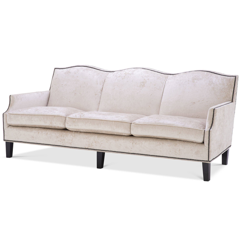 Диван Eichholtz Sofa Merlin Кремовый Латунь Черный во Владивостоке | Loft Concept 