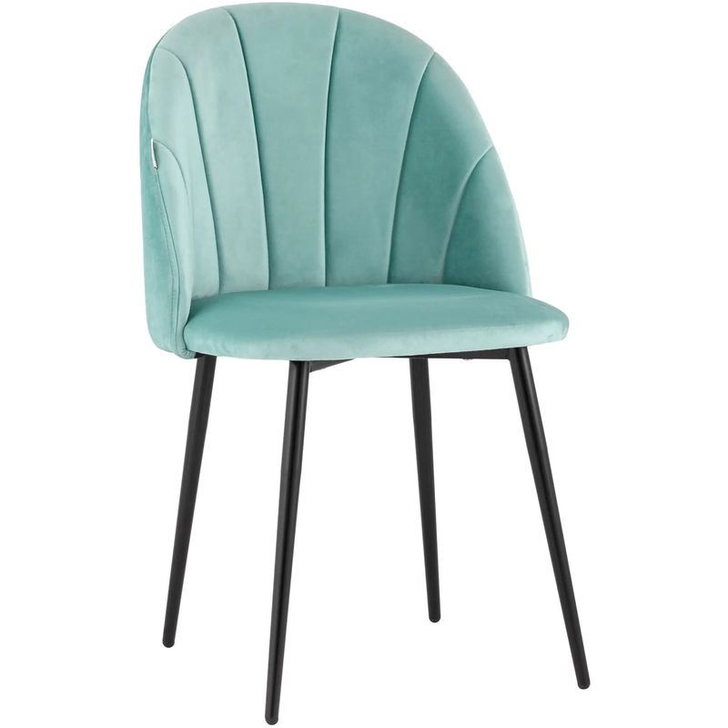 Стул Balsari S Chair Цвет Тиффани Бирюзовый Черный во Владивостоке | Loft Concept 