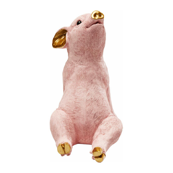 Статуэтка розовый поросенок Pink pig Розовый пастельный Золотой Статуэтка розовый поросенок Pink pig Розовый пастельный Золотой во Владивостоке | Loft Concept