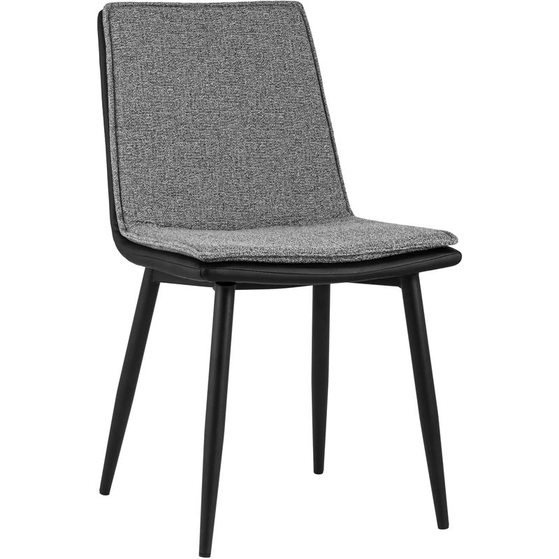 Стул Melissa Chair Серая Рогожка Серый Черный Стул Melissa Chair Серая Рогожка Серый Черный во Владивостоке | Loft Concept
