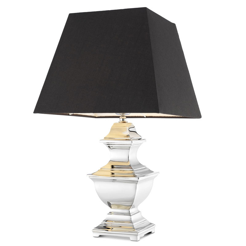 Настольная лампа Eichholtz Table Lamp Maryland Никель Черный Настольная лампа Eichholtz Table Lamp Maryland Никель Черный во Владивостоке | Loft Concept
