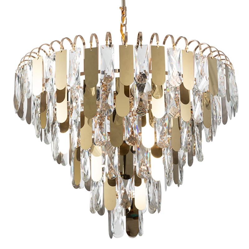 Люстра Beverly Chandelier 54 Золотой Прозрачный Люстра Beverly Chandelier 54 Золотой Прозрачный во Владивостоке | Loft Concept