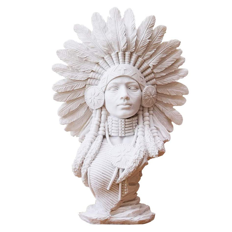 Native american indian figurine B Белый Native american indian figurine B Белый во Владивостоке | Loft Concept
