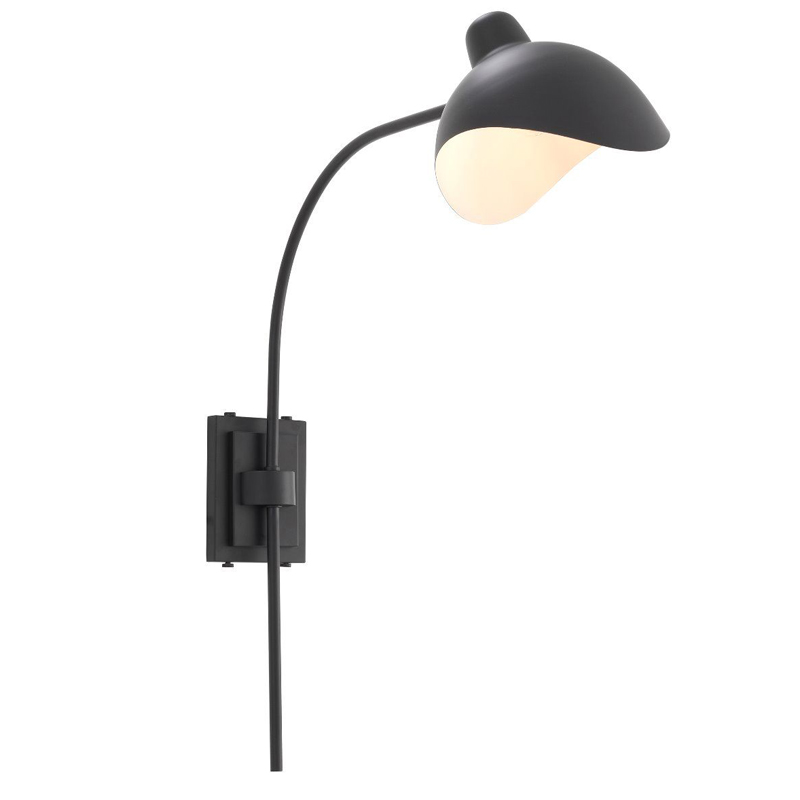 Бра Wall Lamp Pelham Black Черный Бра Wall Lamp Pelham Black Черный во Владивостоке | Loft Concept
