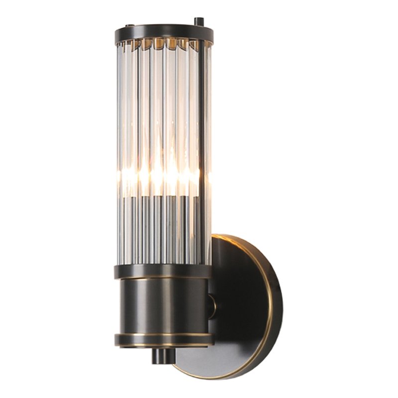 Ralph Lauren Бра Allen Single Sconce Темная бронза Прозрачный (Transparent) во Владивостоке | Loft Concept 