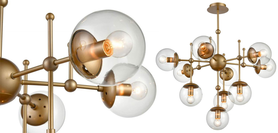 Люстра Gold Balls Chandelier 10 Люстра Gold Balls Chandelier 10 - Loft-Concept во Владивостоке