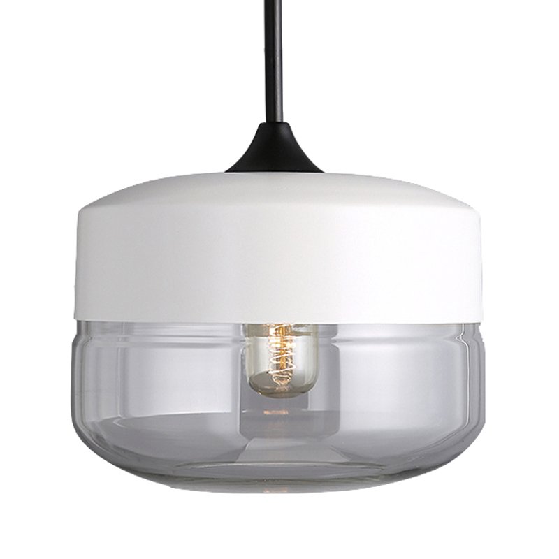 Подвесной светильник Hanglamp zwart glas White II Белый Прозрачное Стекло Подвесной светильник Hanglamp zwart glas White II Белый Прозрачное Стекло во Владивостоке | Loft Concept