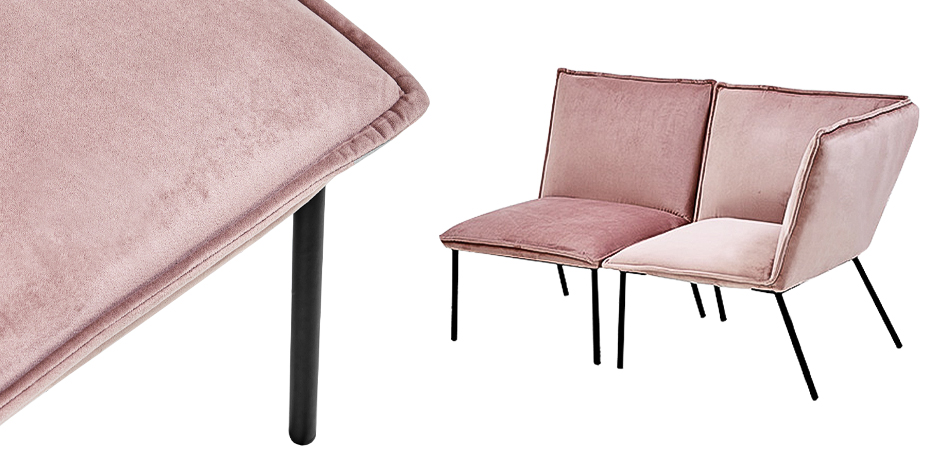 Кресло Corner Armchair Single pink Кресло Corner Armchair Single pink - Loft-Concept во Владивостоке