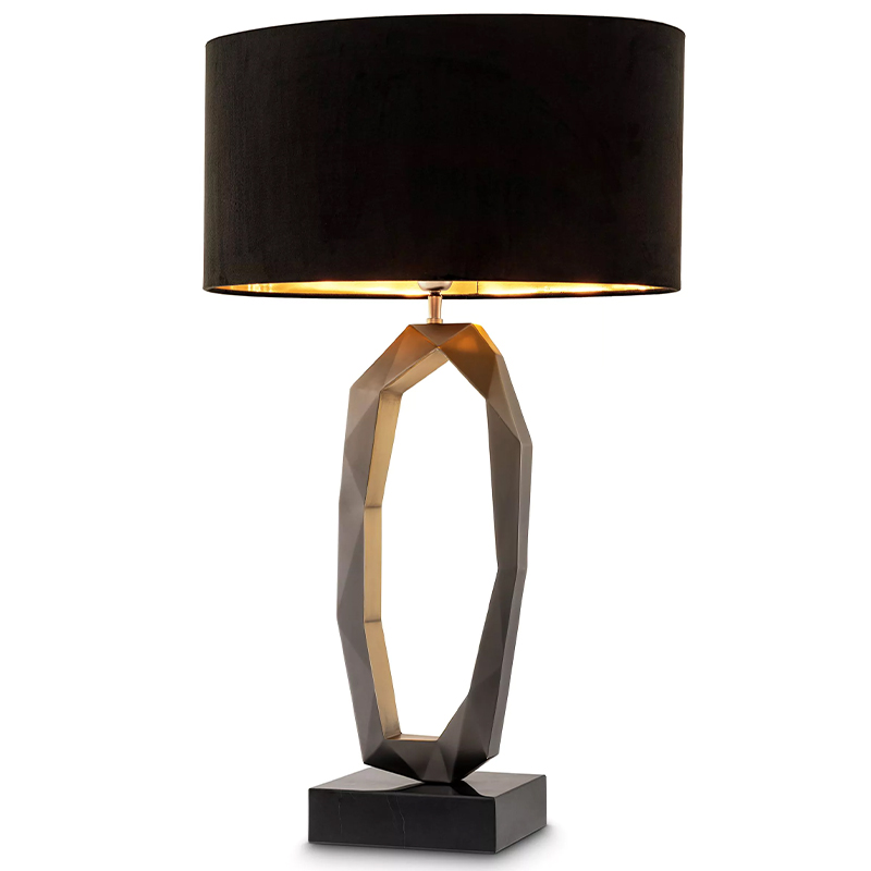 Настольная лампа Eichholtz Table Lamp Santos Черный Графит Настольная лампа Eichholtz Table Lamp Santos Черный Графит во Владивостоке | Loft Concept