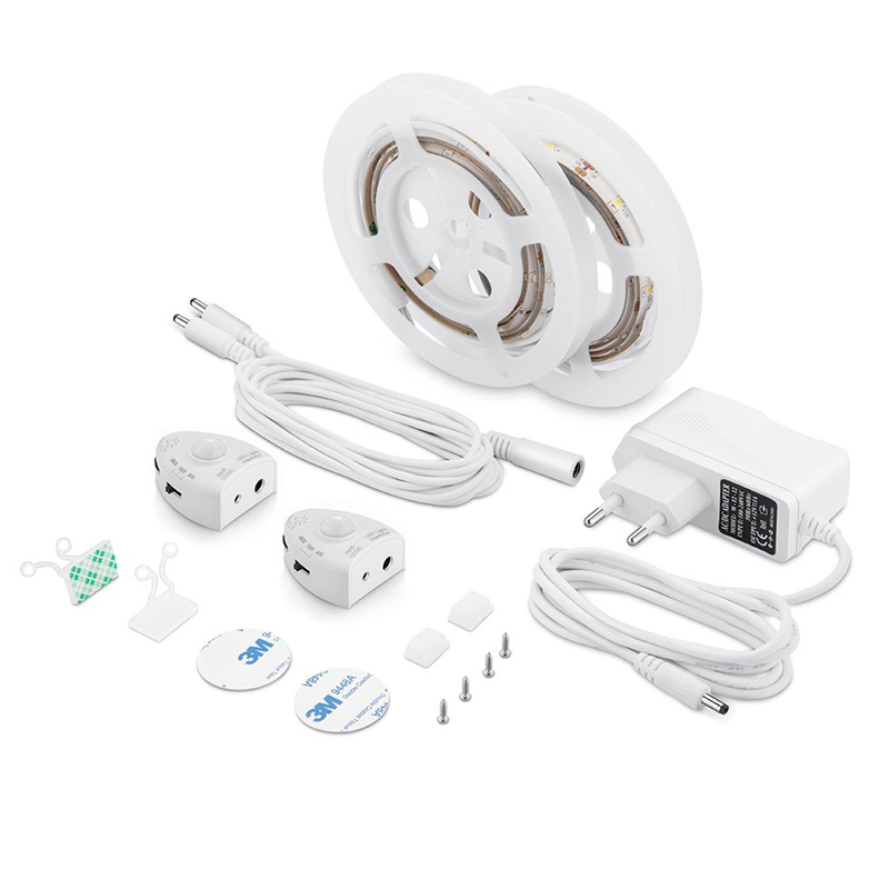 Комплект светодиодной ленты 2,4W/m 30LED/m 2835SMD теплый белый 2х1,2M Белый Комплект светодиодной ленты 2,4W/m 30LED/m 2835SMD теплый белый 2х1,2M Белый во Владивостоке | Loft Concept