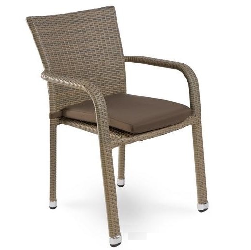 Стул Rottan chair beige Бежево-серый Стул Rottan chair beige Бежево-серый во Владивостоке | Loft Concept