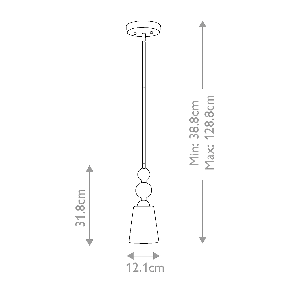 Подвесной светильник с матовым стеклянным коническим плафоном в современном стиле Hinkley во Владивостоке