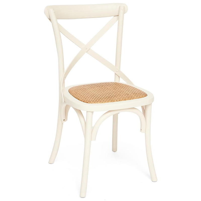 Стул Chaise Provence en Bois blanc белый Белый Бежевый Стул Chaise Provence en Bois blanc белый Белый Бежевый во Владивостоке | Loft Concept