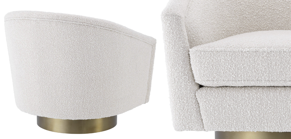 Кресло Eichholtz Swivel Chair Catene Boucle cream Кресло Eichholtz Swivel Chair Catene Boucle cream - Loft-Concept во Владивостоке