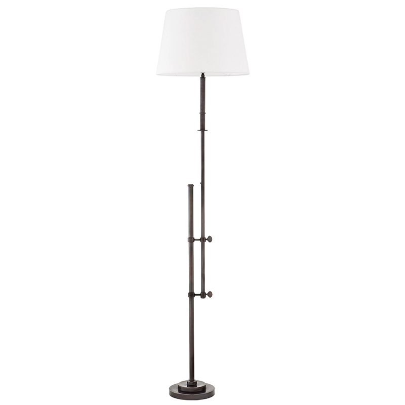 Торшер Eichholtz Floor Lamp Gordini Bronze Белый Темная бронза Торшер Eichholtz Floor Lamp Gordini Bronze Белый Темная бронза во Владивостоке | Loft Concept