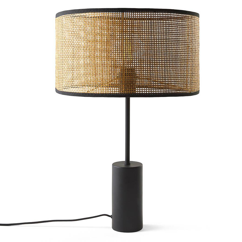 Настольная лампа Solvei Wicker Table lamp Черный Коричневый Настольная лампа Solvei Wicker Table lamp Черный Коричневый во Владивостоке | Loft Concept