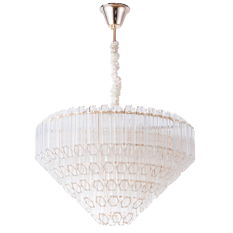 Люстра Hexagon Tube Light Crystal Chandelier Прозрачный Люстра Hexagon Tube Light Crystal Chandelier Прозрачный во Владивостоке | Loft Concept