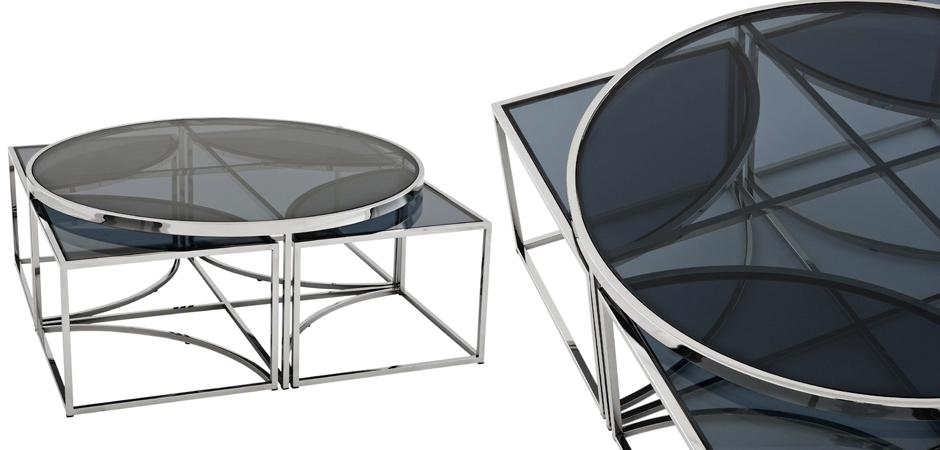 Кофейный стол Eichholtz Coffee Table Padova Stainless steel Кофейный стол Eichholtz Coffee Table Padova Stainless steel - Loft-Concept во Владивостоке