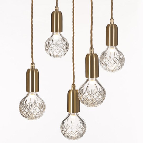 Подвесной светильник lee broom Ceare Crystal Bulb Chandelier Золотой Подвесной светильник lee broom Ceare Crystal Bulb Chandelier Золотой во Владивостоке | Loft Concept