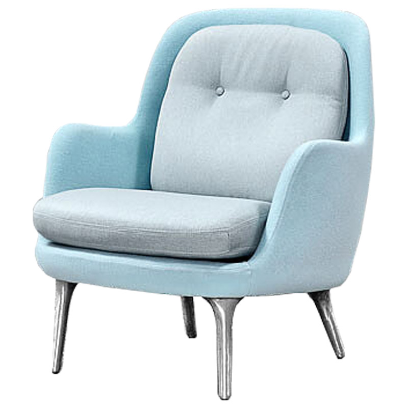 Кресло Bento Chair II Голубой пастельный Серебряный Кресло Bento Chair II Голубой пастельный Серебряный во Владивостоке | Loft Concept