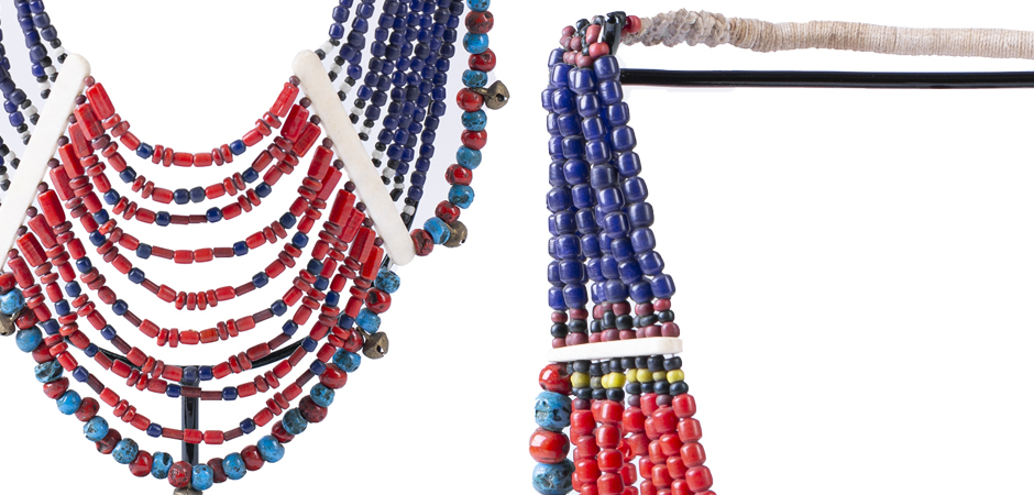 Этническое ожерелье на подставке Line Beads Этническое ожерелье на подставке Line Beads - Loft-Concept во Владивостоке