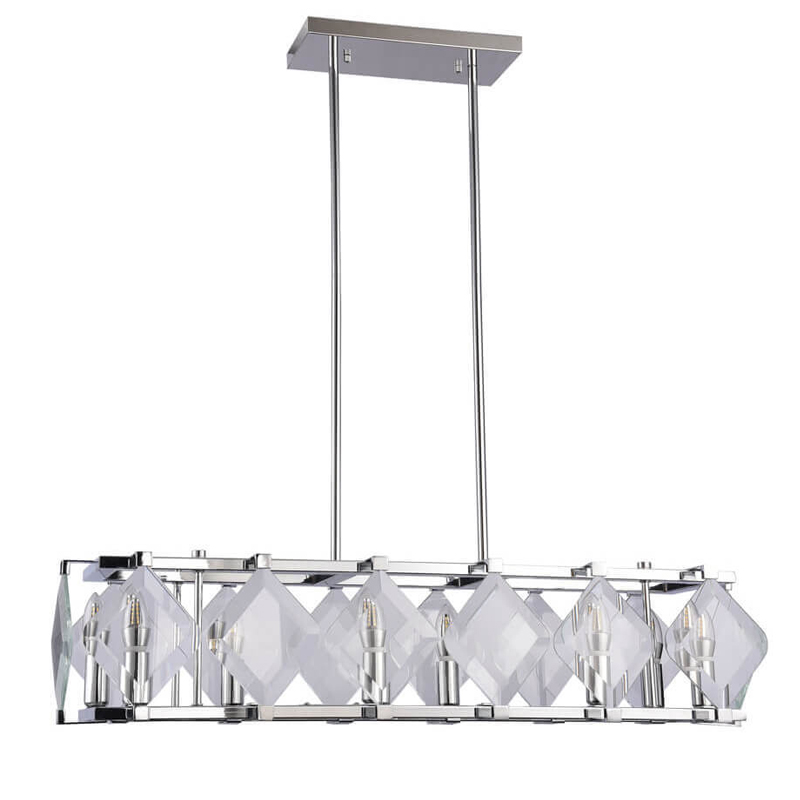 Люстра Glass Rhombus Lighting Хром Люстра Glass Rhombus Lighting Хром во Владивостоке | Loft Concept