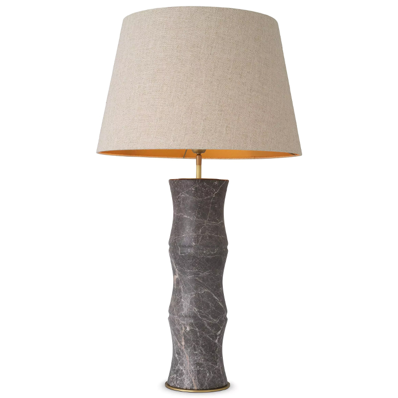 Настольная лампа Eichholtz Table Lamp Bonny Grey Бежево-серый Серый Латунь Настольная лампа Eichholtz Table Lamp Bonny Grey Бежево-серый Серый Латунь во Владивостоке | Loft Concept