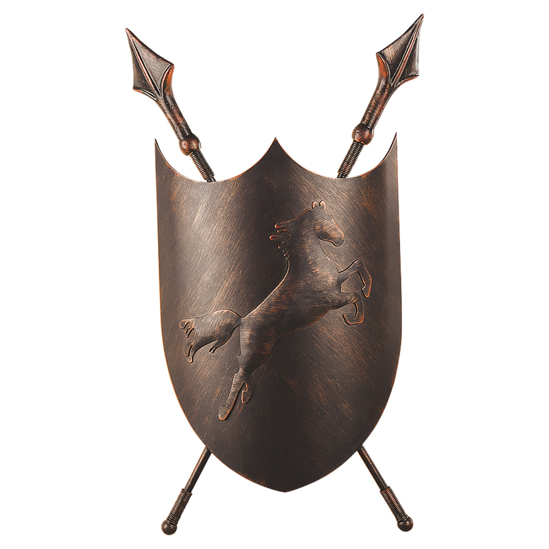 Бра Shield Horse Sconce Коричневый винтаж Бра Shield Horse Sconce Коричневый винтаж во Владивостоке | Loft Concept