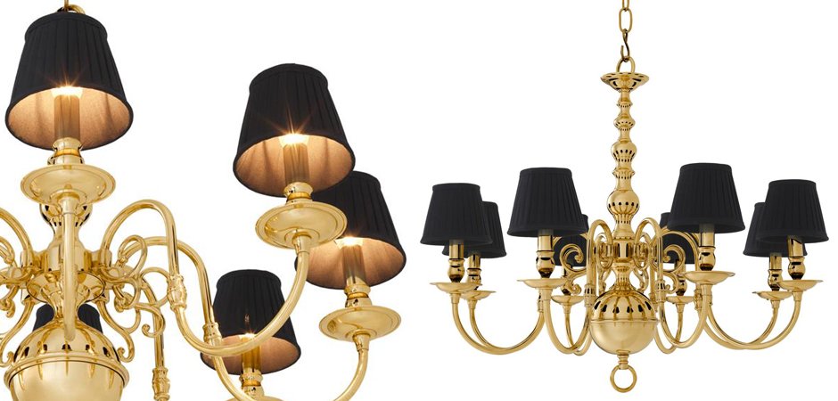 Люстра Eichholtz Chandelier Bourbon Brass - фото №1
