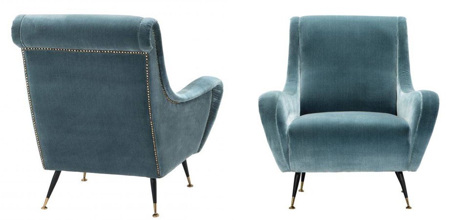 Кресло для гостиной Giardino Chair turquoise бирюзовый вельвет Кресло для гостиной Giardino Chair turquoise бирюзовый вельвет - Loft-Concept во Владивостоке