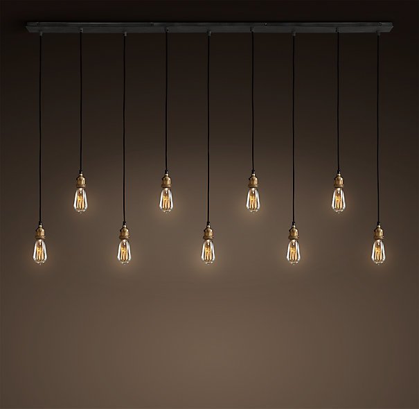 Подвесной светильник Loft Industrial Mono 9 Черный Подвесной светильник Loft Industrial Mono 9 Черный во Владивостоке | Loft Concept