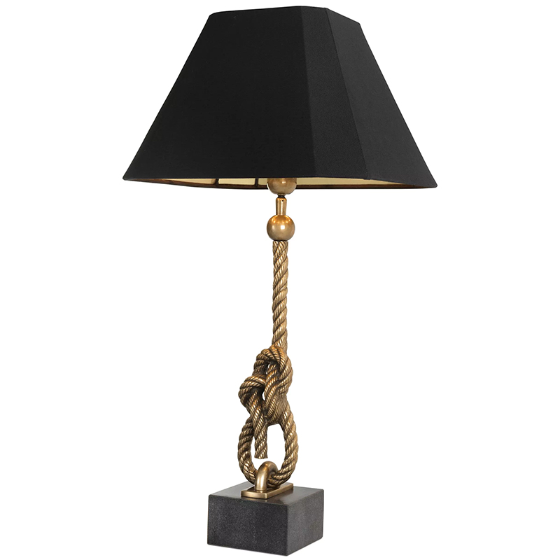 Настольная лампа Eichholtz Table Lamp Miles Черный Винтажная латунь Настольная лампа Eichholtz Table Lamp Miles Черный Винтажная латунь во Владивостоке | Loft Concept