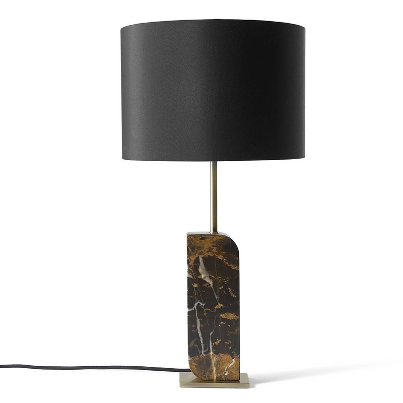 Настольная лампа Franca Marble Stand Черный Латунь Настольная лампа Franca Marble Stand Черный Латунь во Владивостоке | Loft Concept