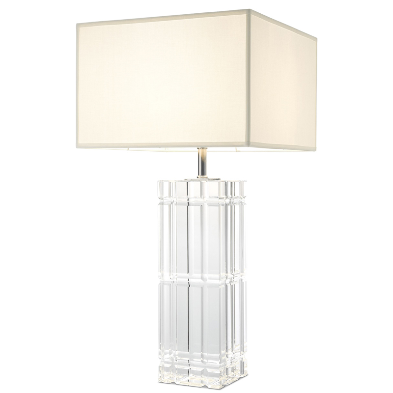 Настольная лампа Eichholtz Table Lamp Universal Прозрачный Белый Никель Настольная лампа Eichholtz Table Lamp Universal Прозрачный Белый Никель во Владивостоке | Loft Concept