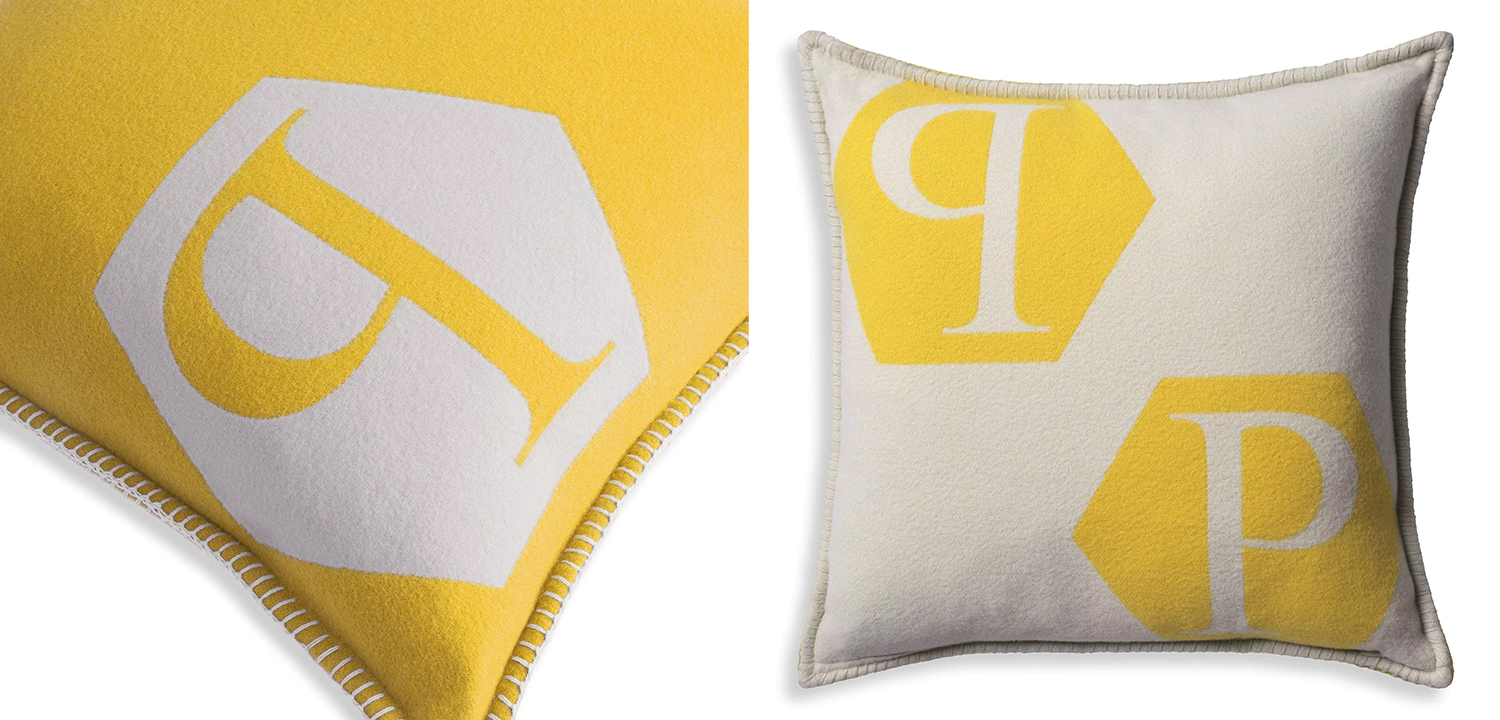 Подушка Philipp Plein Cushion Cashmere Yellow - фото