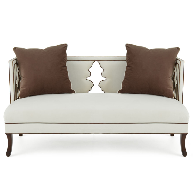 Диван Sonny Sofa Молочный Коричневый Диван Sonny Sofa Молочный Коричневый во Владивостоке | Loft Concept