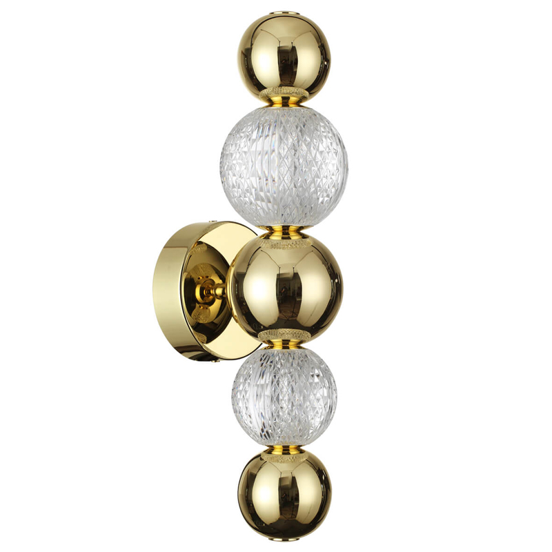 Светодиодное бра Crystal Globule Золото Золотой Прозрачный Светодиодное бра Crystal Globule Золото Золотой Прозрачный во Владивостоке | Loft Concept
