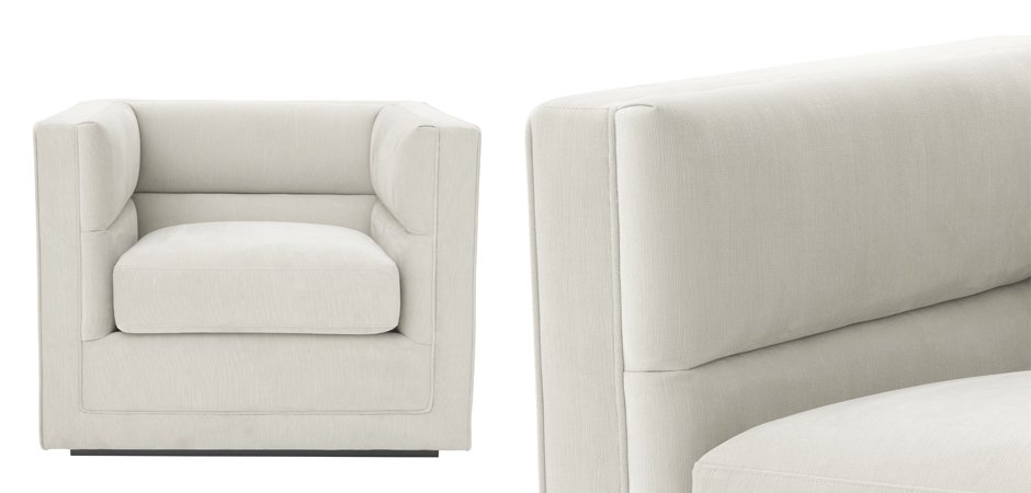 Кресло Eichholtz Сhair Adonia Pebble grey Кресло Eichholtz Сhair Adonia Pebble grey - Loft-Concept во Владивостоке