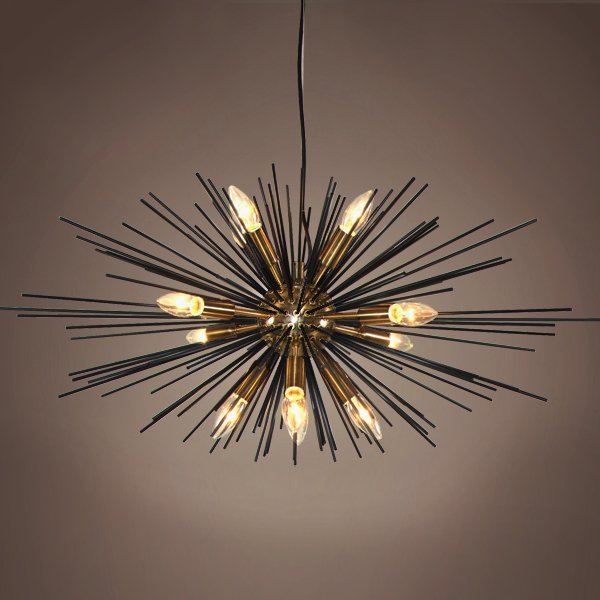 Люстра Astra Chandelier Sputnik Gold & Black Люстра Astra Chandelier Sputnik Gold & Black во Владивостоке | Loft Concept