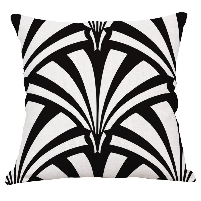 Декоративная подушка Black and White Pattern #2 Черно-белый Декоративная подушка Black and White Pattern #2 Черно-белый во Владивостоке | Loft Concept