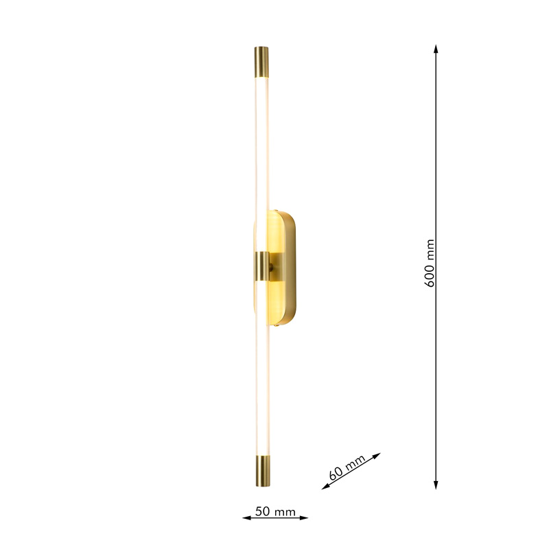 Бра Trumpet tube Double Золотое 60 см Бра Trumpet tube Double Золотое 60 см во Владивостоке