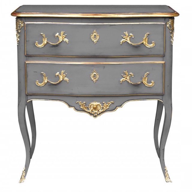 Комод L.XV CHEST OF DRAWERS Grey Бронза Серый Комод L.XV CHEST OF DRAWERS Grey Бронза Серый во Владивостоке | Loft Concept