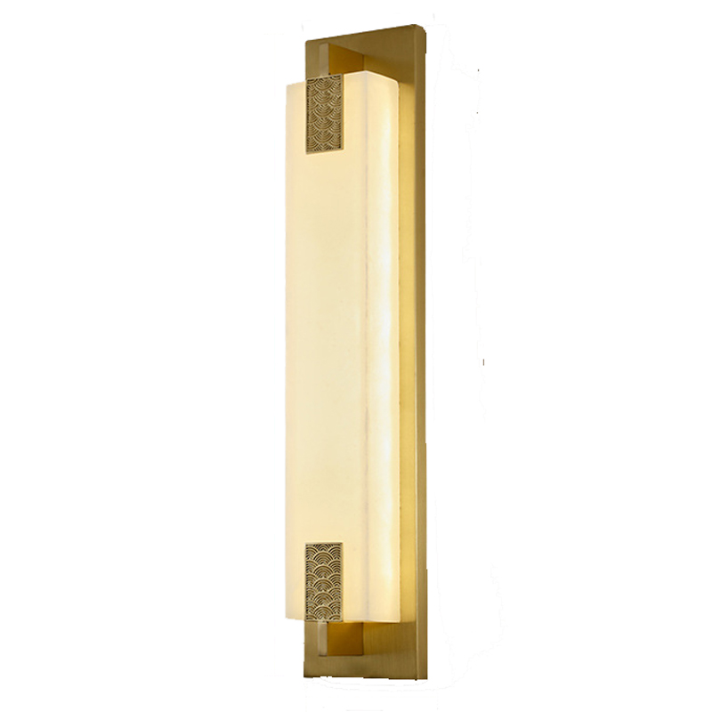 Накладной Настенный светильник Арт-Деко натуральный мрамор Art-Deco Wall Lamp Латунь Накладной Настенный светильник Арт-Деко натуральный мрамор Art-Deco Wall Lamp Латунь во Владивостоке | Loft Concept