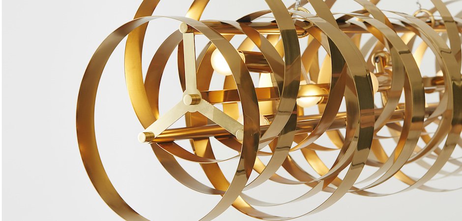 Люстра Brass Belts Chandelier Люстра Brass Belts Chandelier - Loft-Concept во Владивостоке