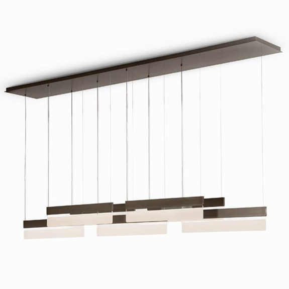Люстра Holly Hunt EDGE CHANDELIER 7 Коричневый Белый Люстра Holly Hunt EDGE CHANDELIER 7 Коричневый Белый во Владивостоке | Loft Concept