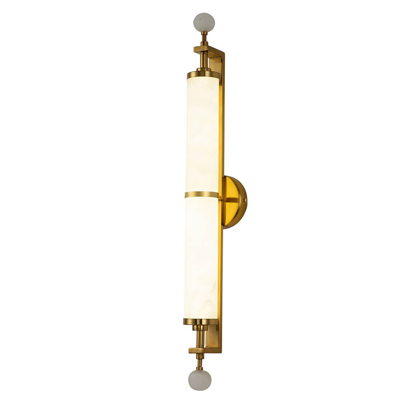 Бра Chantel Marble Wall Lamp M Латунь Белый во Владивостоке | Loft Concept 