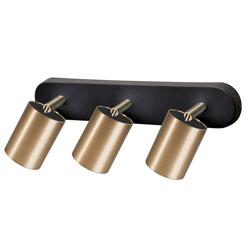 Бра Celis Spot Wall Lamp Trio brass Черный Латунь Бра Celis Spot Wall Lamp Trio brass Черный Латунь во Владивостоке | Loft Concept