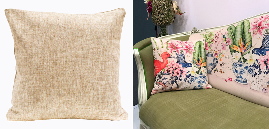 Декоративная подушка Flowers and Scarlet Ibis Pillow - фото №1